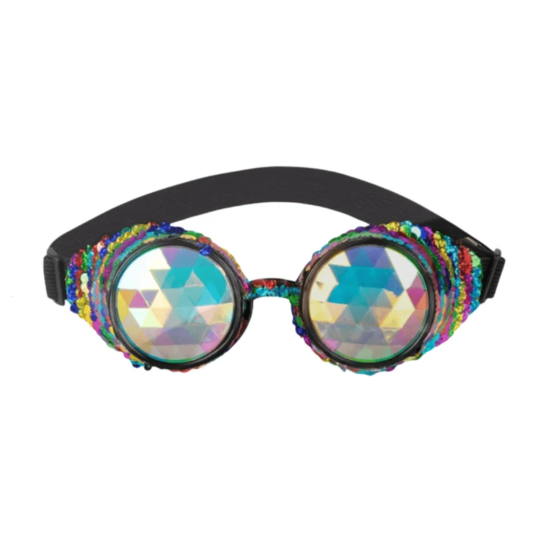 Steampunk Regenbogen-Partybrille