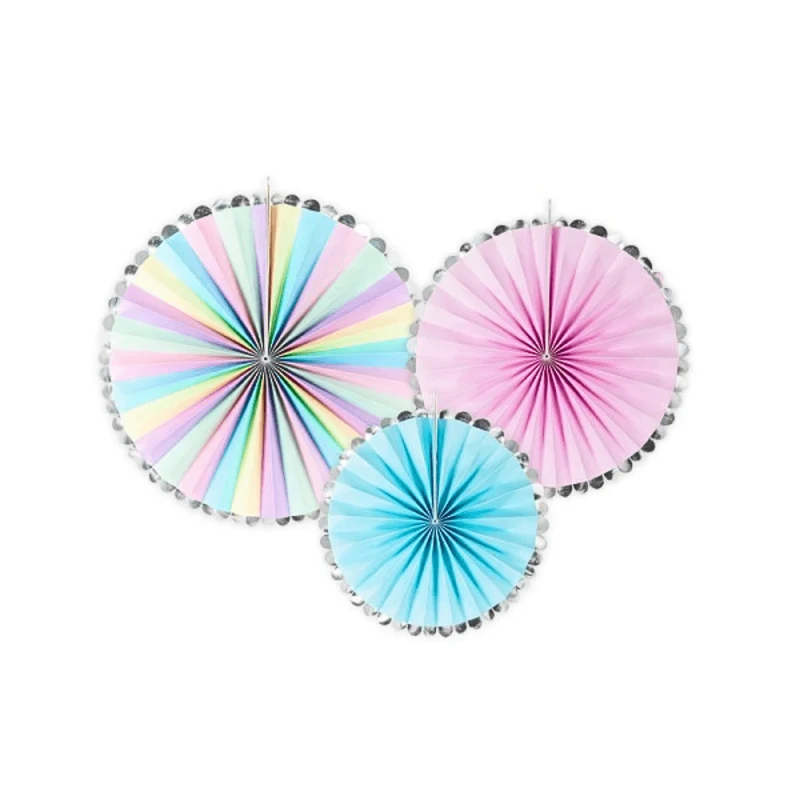 Fächer - Einhorn-Mix, 20 - 30 cm, 3er Set