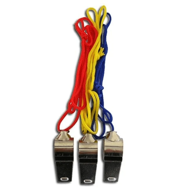 Trillerpfeife Metall 3er Set