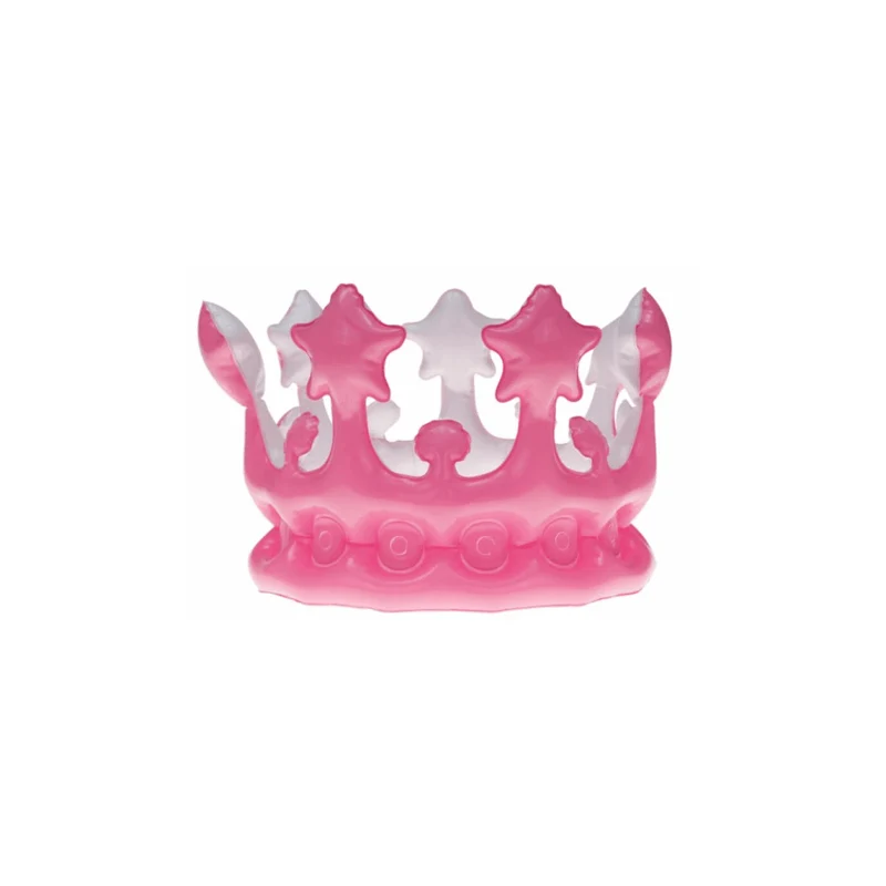 Aufblasbare Krone Pink 23 cm