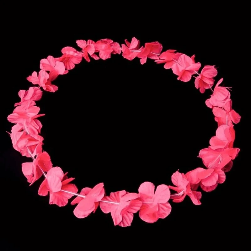 Neon Hawaiikette / Blumenkette Schwarzlicht