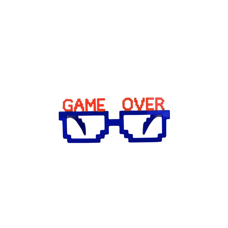 Brille Game Over Pink/Blau
