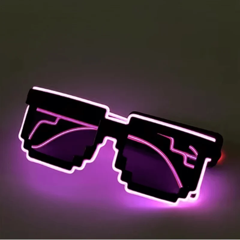 Leuchtende PIXEL Brille