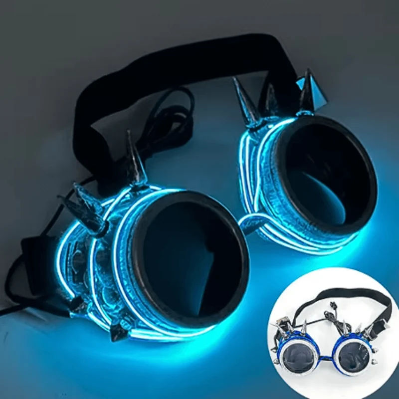 Leuchtende Steampunk-Brille