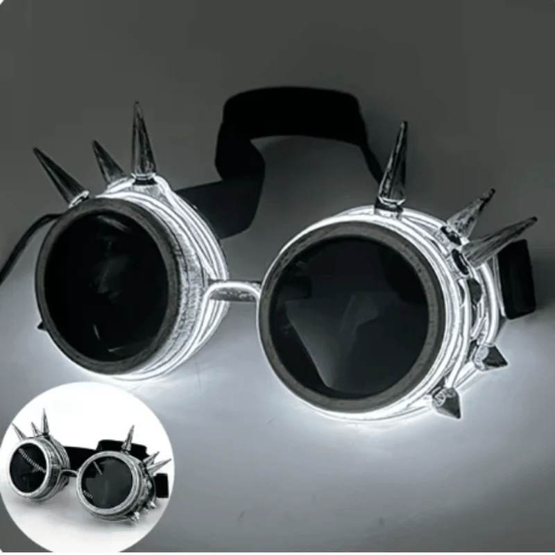 Leuchtende Steampunk-Brille