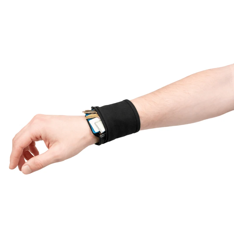 Sportband mit verschließbarem Fach