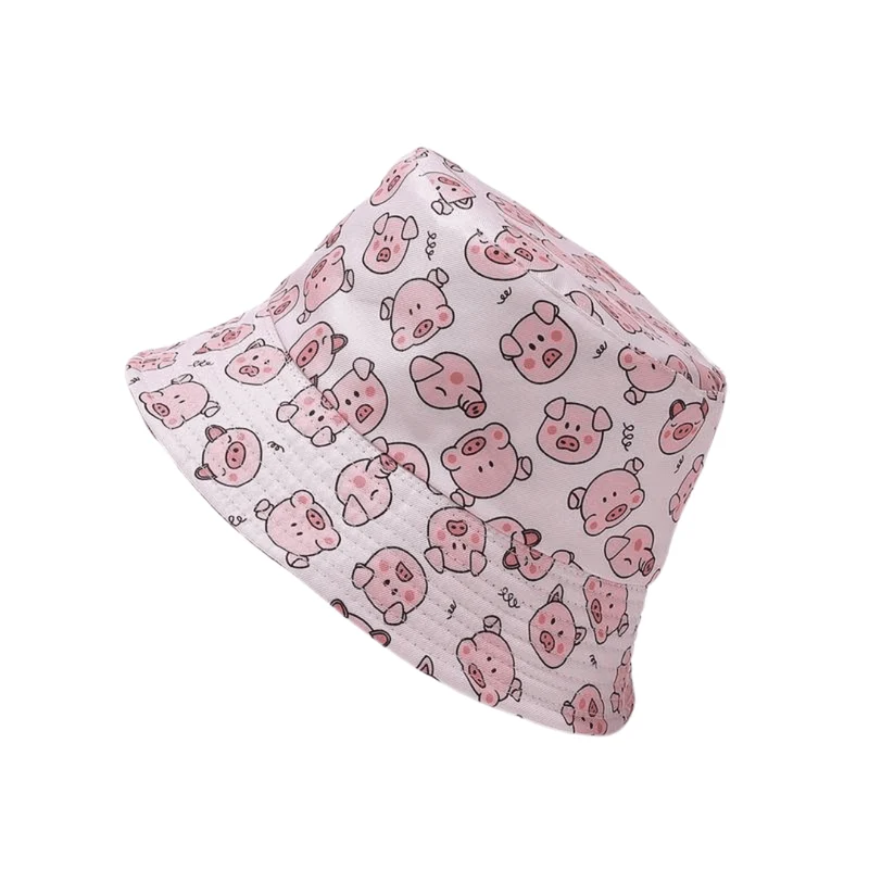 Fischerhut Schweinchen pink