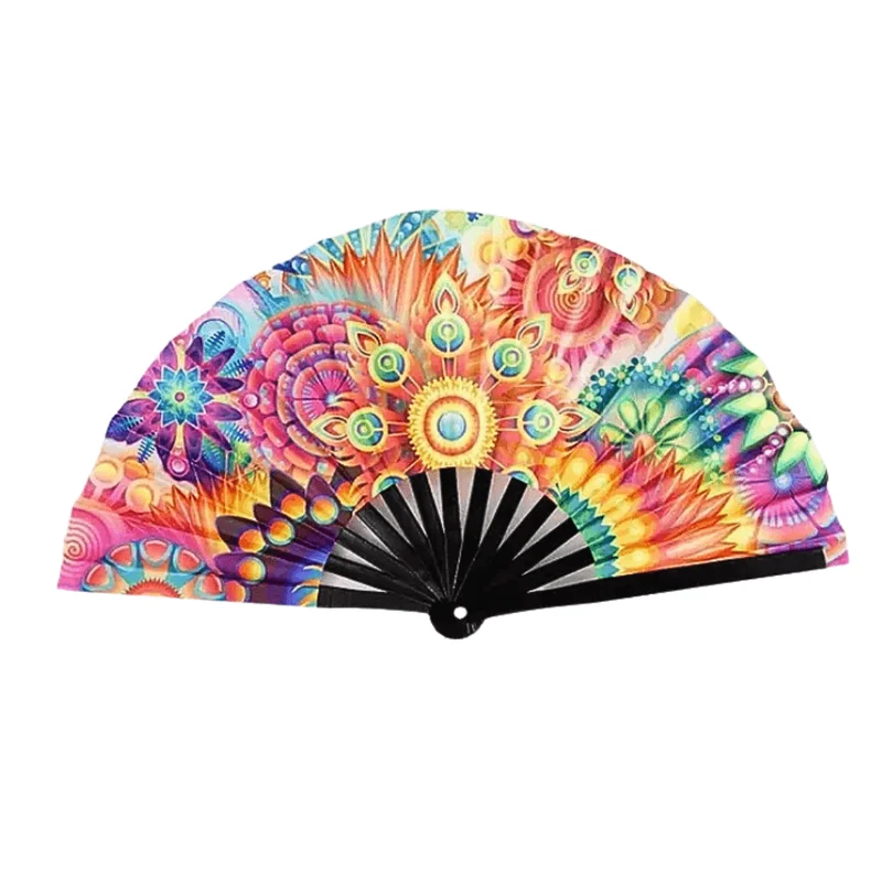 XXL Fächer 64cm Psychedelisch