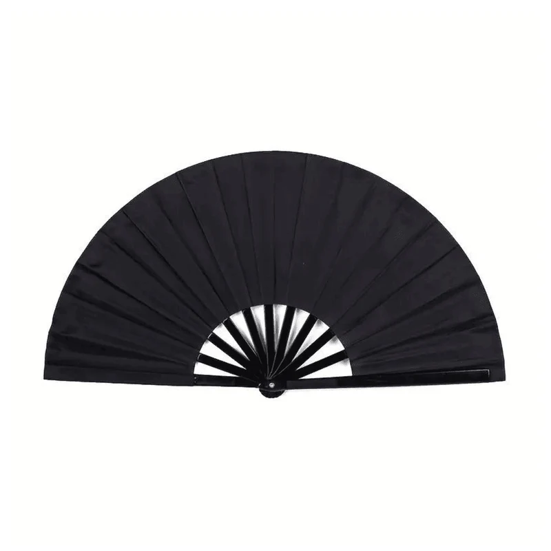 Großer Fächer 64cm Schwarz