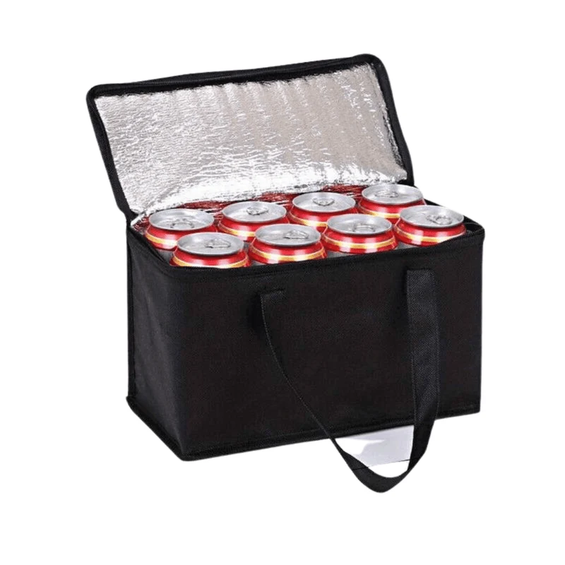 Kühltasche Schwarz klein in 18cm x 14cm x 17cm