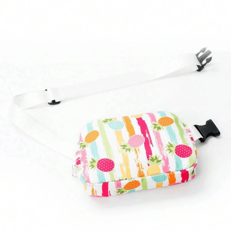 Stylische Bauchtasche im buntem Ananasmuster