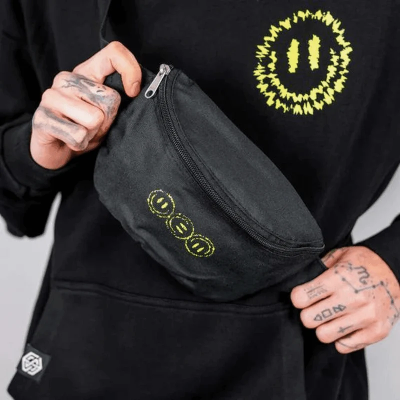 Bauchtasche Smile Schwarz