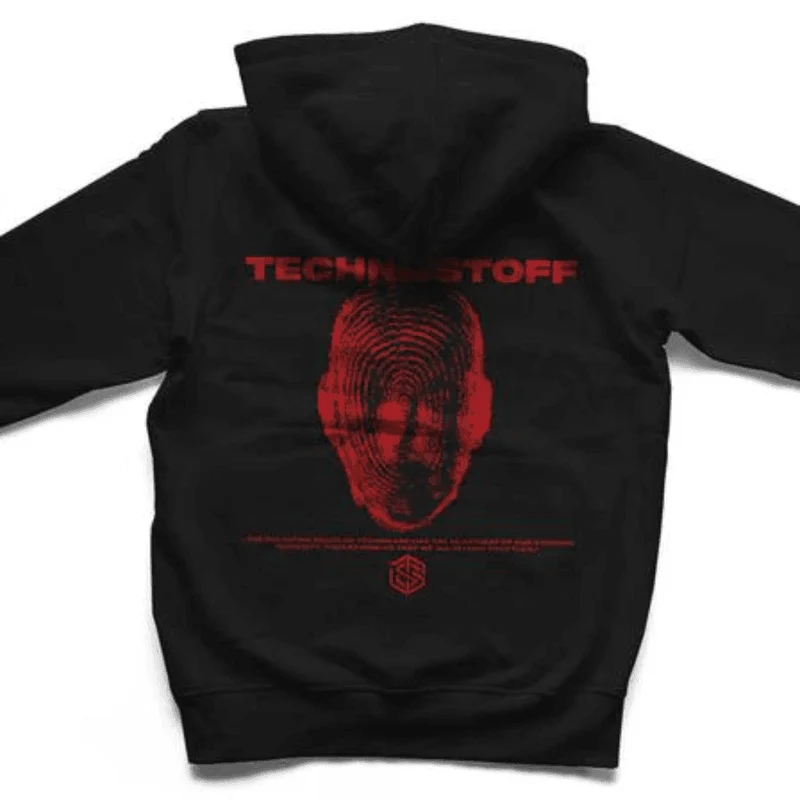 Red Headed Premium Zip Hoodie (schwarz, unisex)