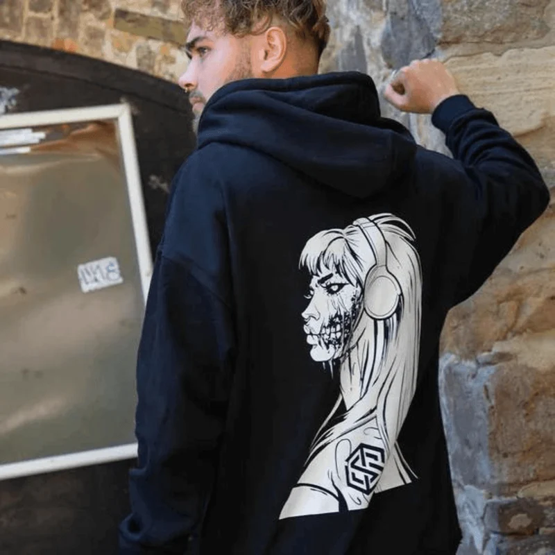 Nocturnal Zombie Oversized Hoodie (unisex)