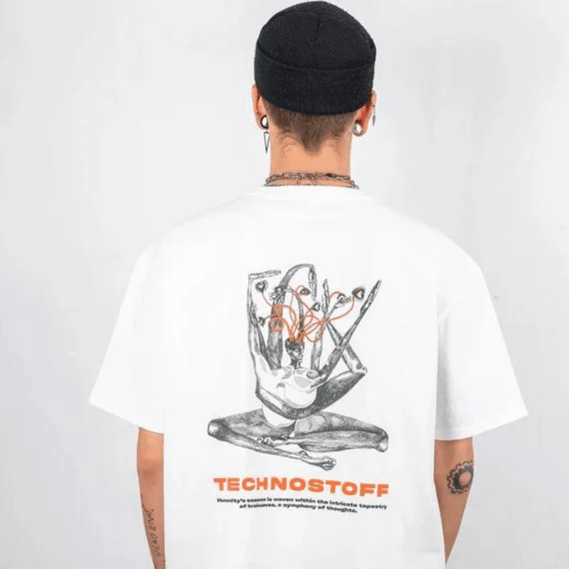 Brainwaves T-Shirt (unisex, weiß)