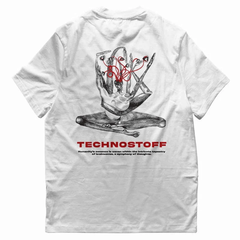 Brainwaves T-Shirt (unisex, weiß)