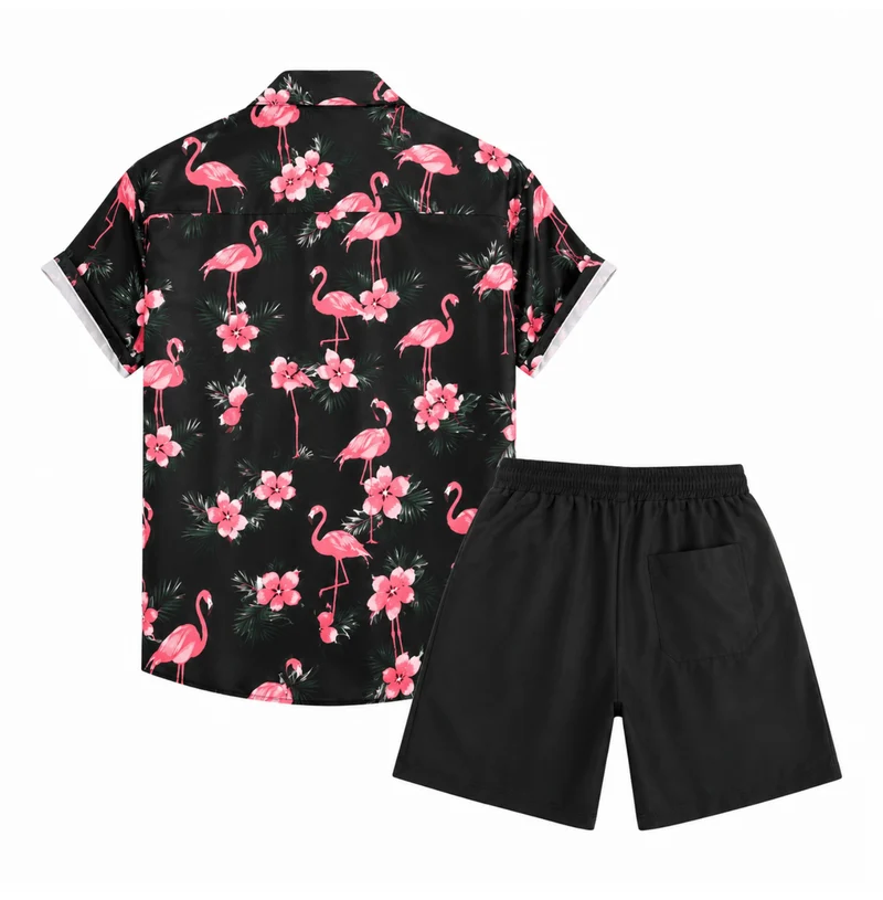 Festival Outfit Black Flamingo 2-teilig