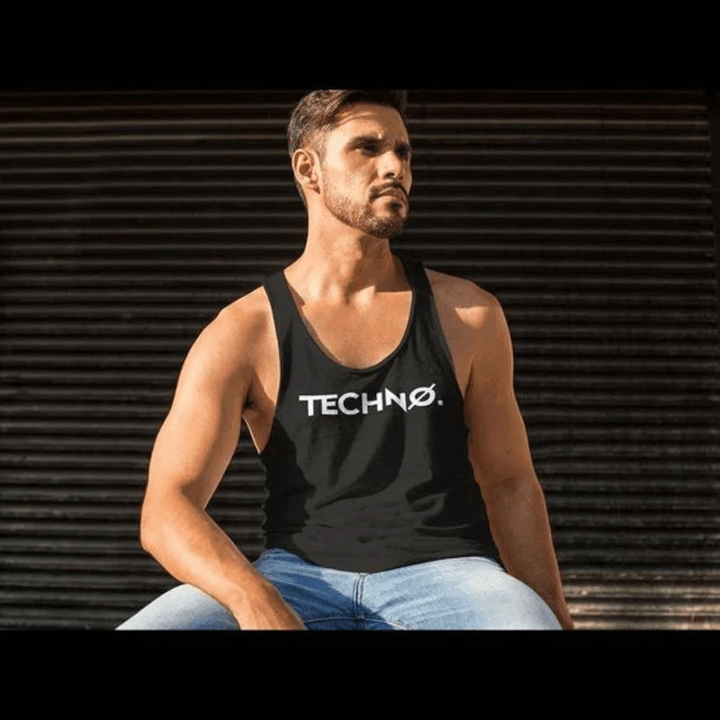 'New Techno' Tank Top (schwarz)