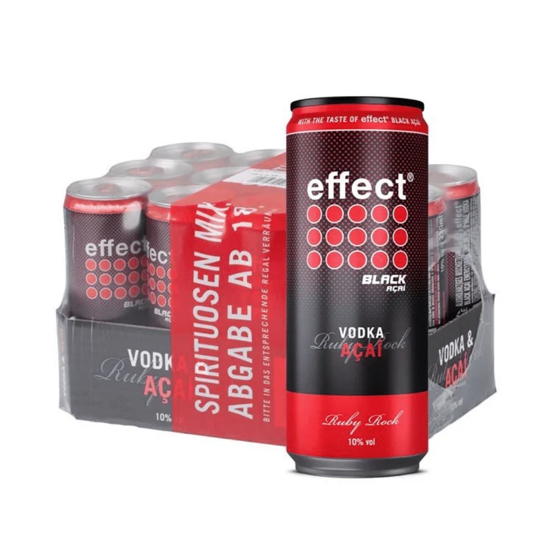 effect® Black Açai + 9 MILE Vodka Dose 0,33L