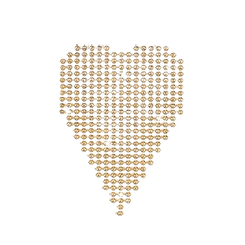 Nippel Pads in Herz Form Glitzer Gold
