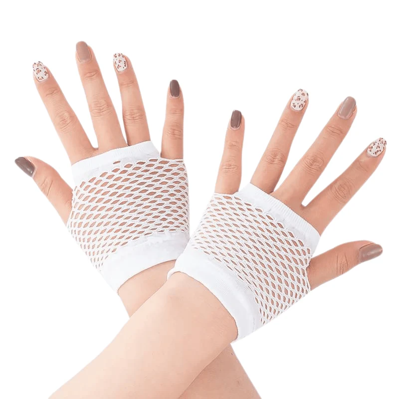 Kurze Netz Handschuhe Fingerlos