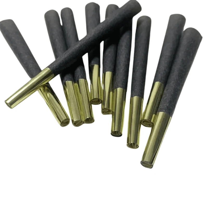 Vorgerollte Partyzigarette Schwarz/Gold