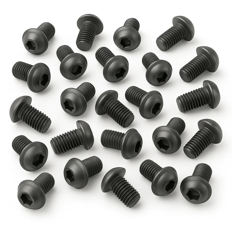 Linsenkopfschraube M8 x 12 mm schwarz | BLACK EDITION | 20 Stück