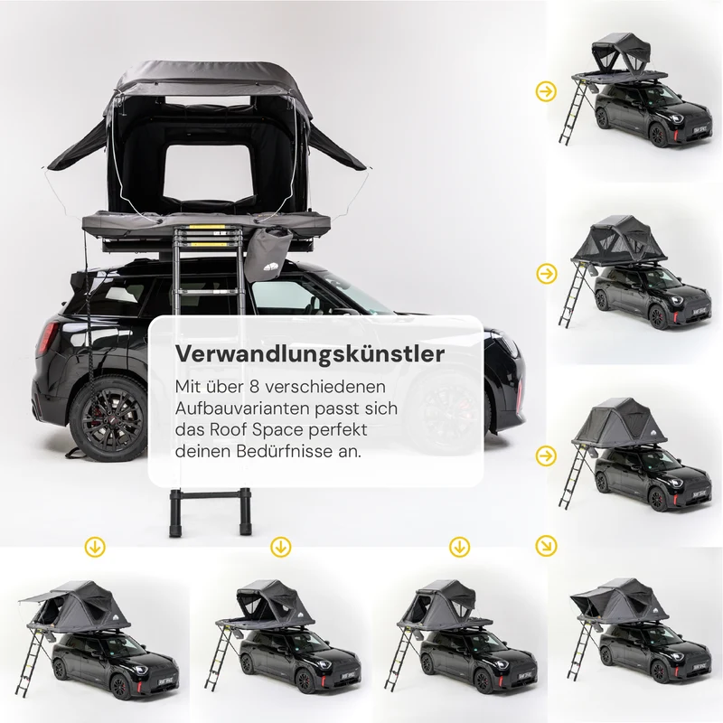 Roof Space 2 Hartschalen Dachzelt 67kg