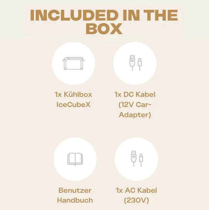Maentum IceCubeX 25 - Kompressor-Kühlbox, 12/24/230V, 25L