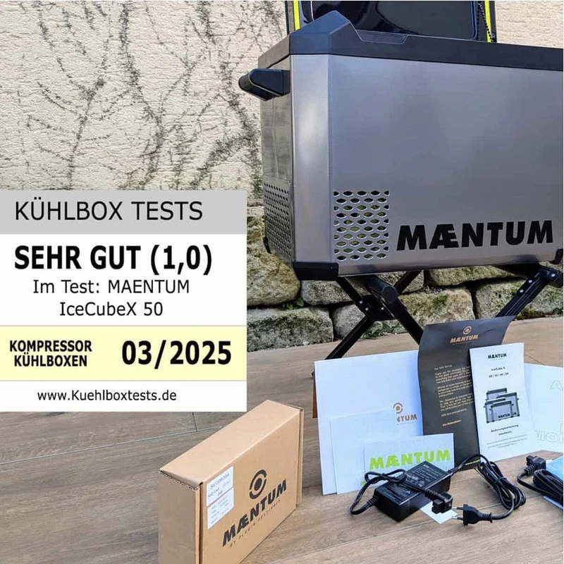 Maentum IceCubeX 40 - Kompressor-Kühlbox, 12/24/230V, 40L