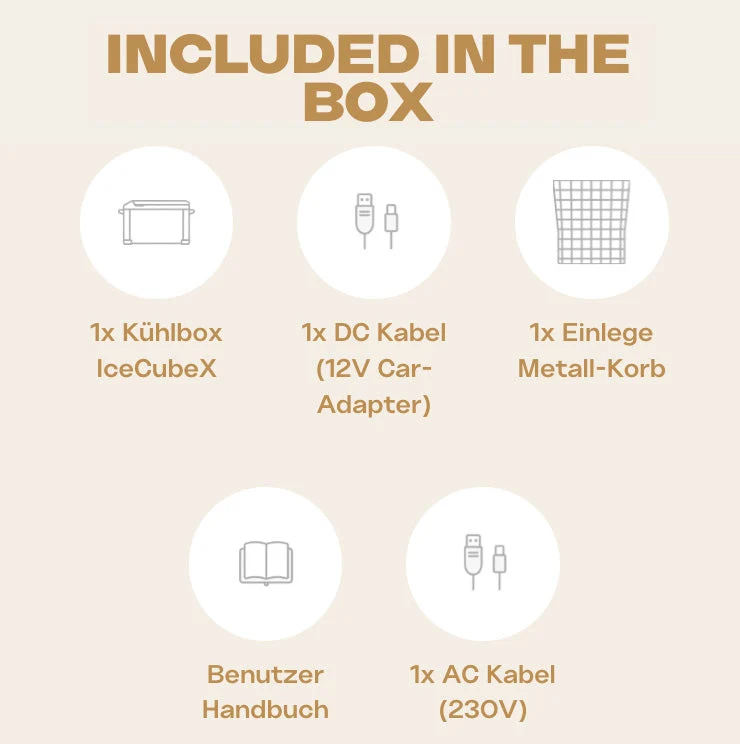 Maentum IceCubeX 50 - Kompressor-Kühlbox, 12/24/230V, 50L