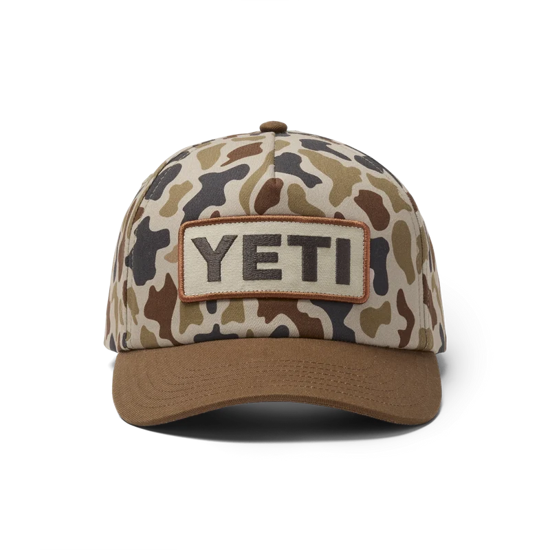 YETI® Wetlands Camo Logo Badge Mid Pro Cap mit flacher Krempe