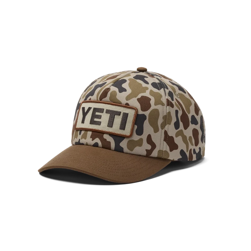 YETI® Wetlands Camo Logo Badge Mid Pro Cap mit flacher Krempe