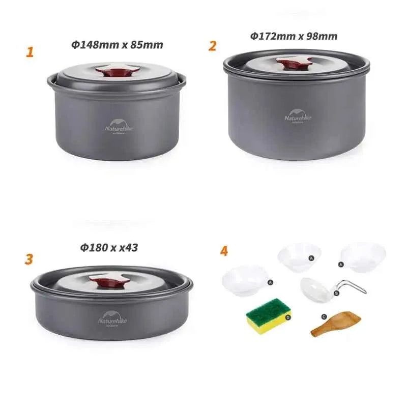 4 in 1 Tableware Camping Set