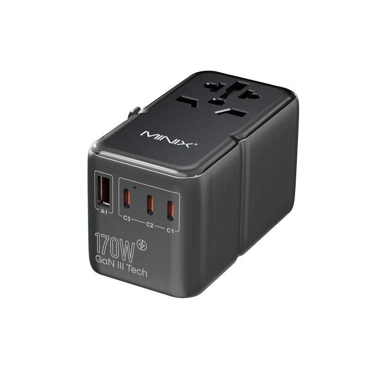 MINIX 170W GaN Reiseadapter Weltweit - 3C1A USB Ports