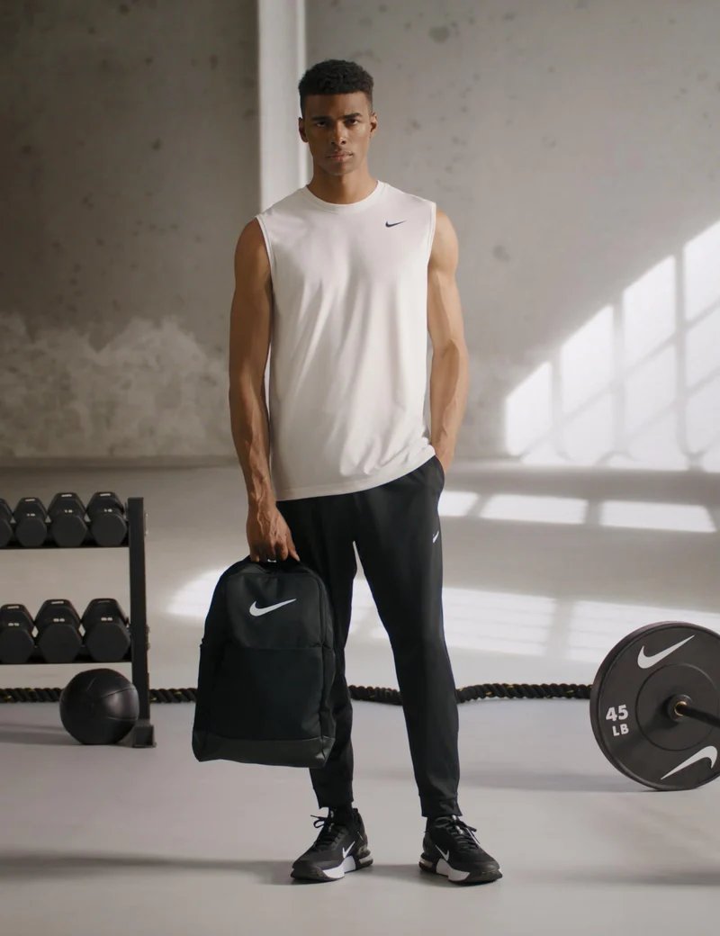Nike Brasilia 9.5 Sportrucksack DH7709 Schwarz/Weiss, 24 L, Unisex