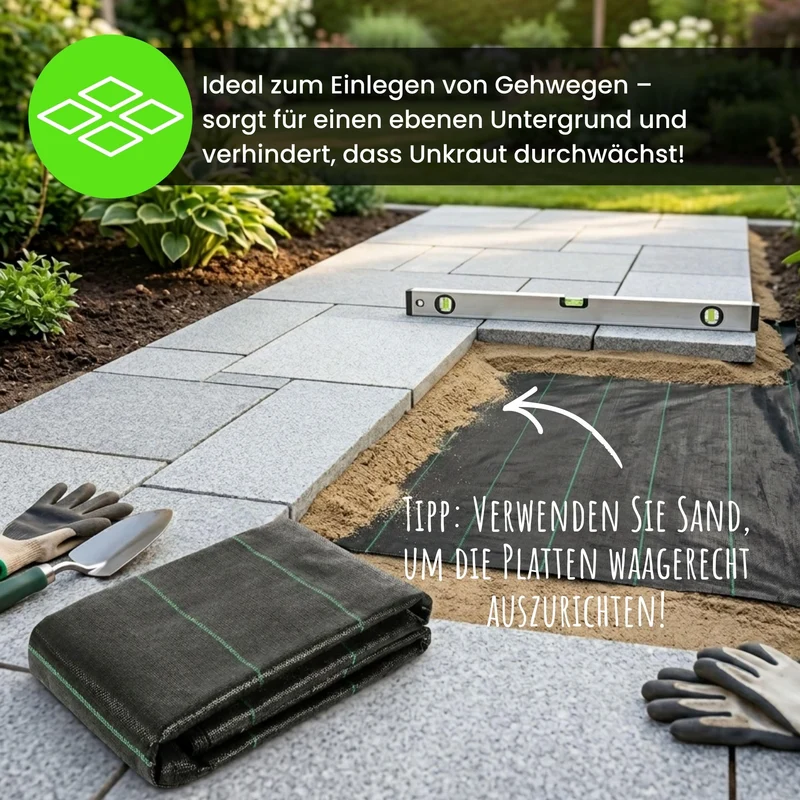 Green Thumbz Unkrautvlies Extra Stark 1 x 100 m wasserdurchlässig