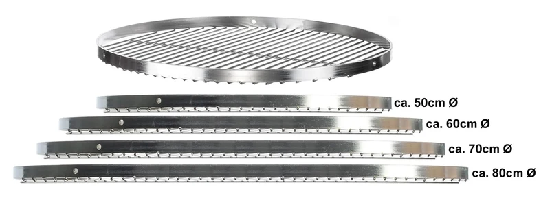 Brandsseller Grillrost Edelstahl AISI 201 Ø 60 cm rund