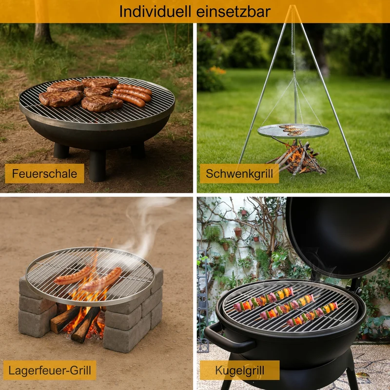 Brandsseller Grillrost Edelstahl AISI 201 Ø 60 cm rund