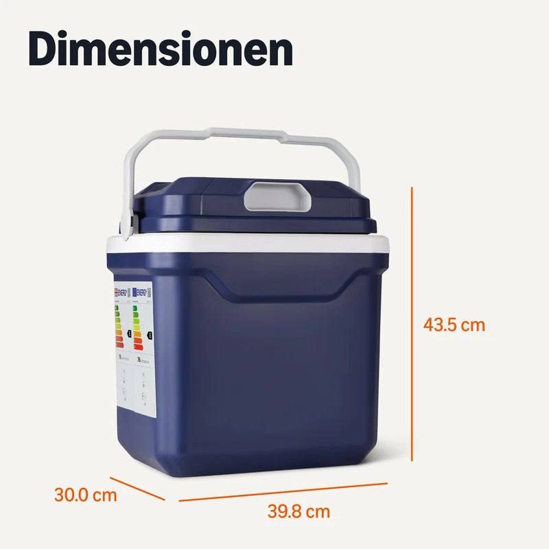 Amazon Basics Elektrische Kühlbox 24 L mit Kühl- und Wärmefunktion