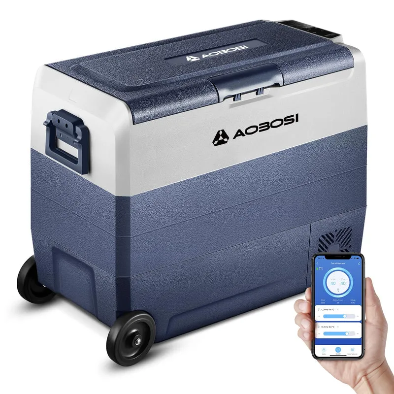 AAOBOSI Kompressor Kühlbox 60 L Dual Zone mit App-Steuerung