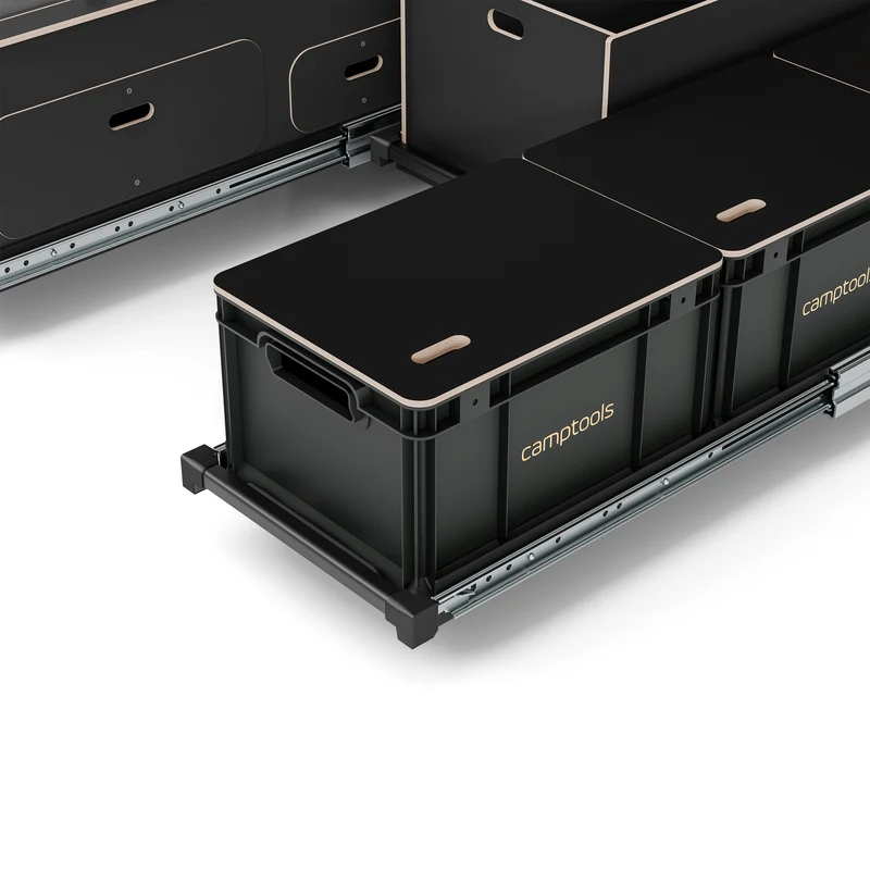 BENCH2 Komplettset inkl. Küchenmodul, Wassersystem und Kühlbox
