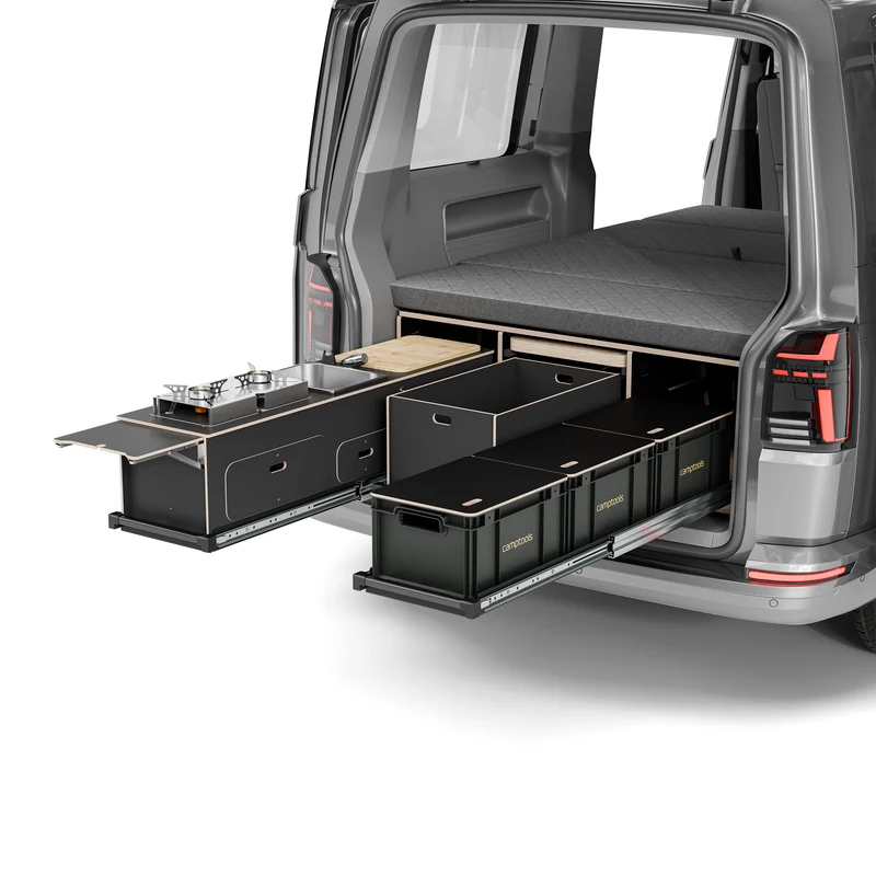 BENCH2 Komplettset inkl. Küchenmodul, Wassersystem und Kühlbox