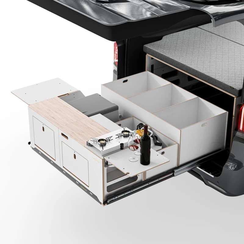 BIGBOX Komplettset inkl. Küchenmodul, Wassersystem und Kühlbox