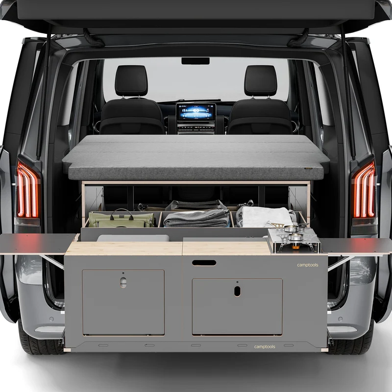 BIGBOX Komplettset inkl. Küchenmodul, Wassersystem und Kühlbox