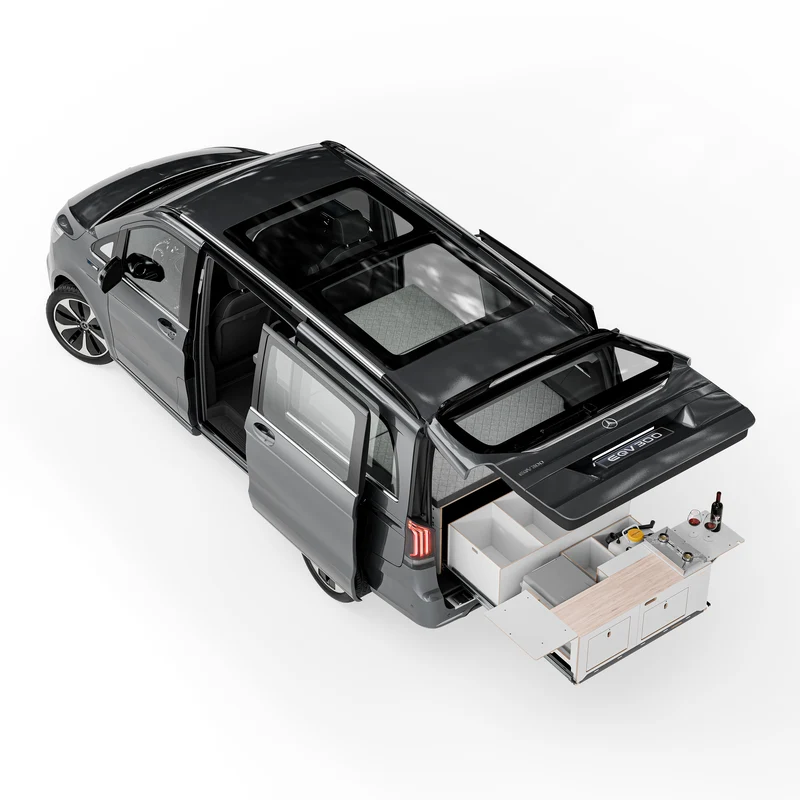 BIGBOX Komplettset inkl. Küchenmodul, Wassersystem und Kühlbox