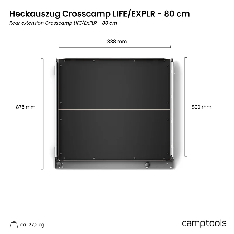 Heckauszug für Opel Crosscamp Life, EXPLR und Lite