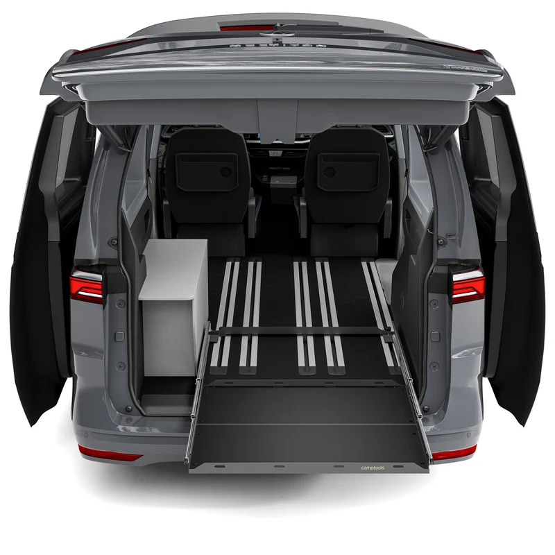 Heckauszug für VW T7 New California Beach Tour mit Technikbox / Elektrokiste