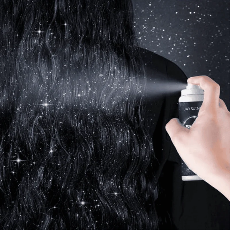 Glitzerspray silber