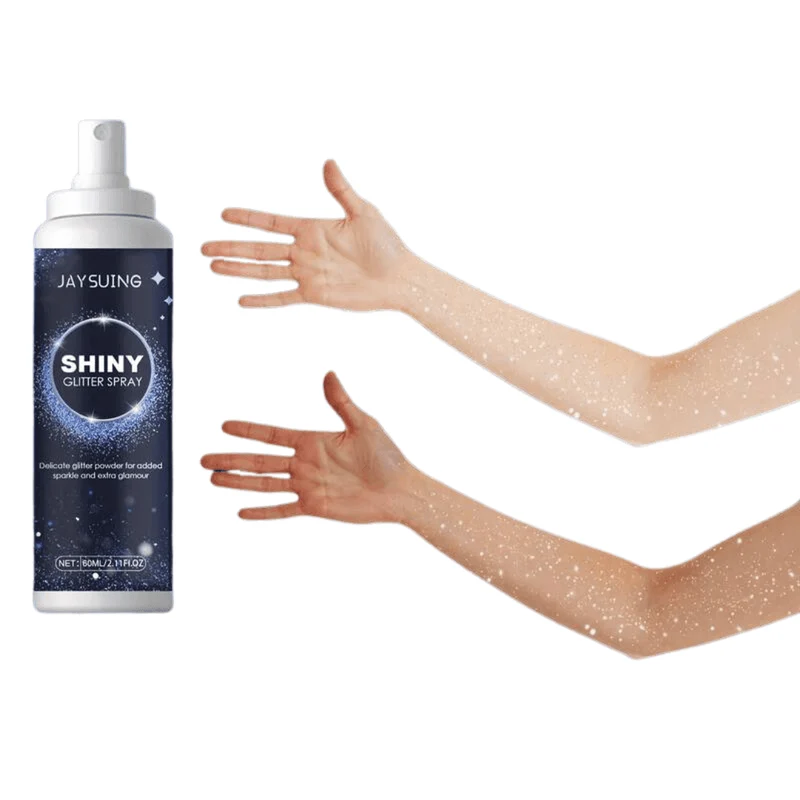 Glitzerspray silber